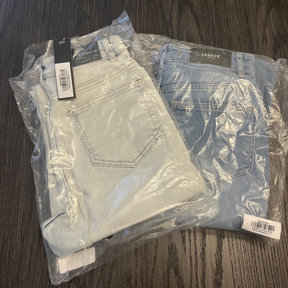 Legend MOM JEANS KNEE RIPPED - BLEACH WASH - Picture 6 of 7